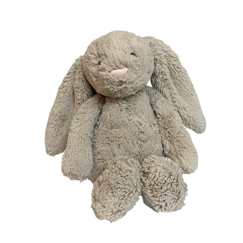 JELLYCAT Medium Beige Bashful Bunny Plush Toy Stuffed Animal